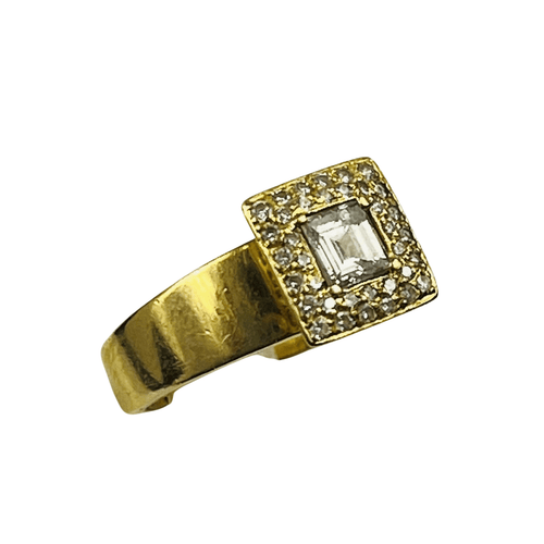 Bague 52.5 Bague Or avec Diamant Central 58 Facettes 20400000817