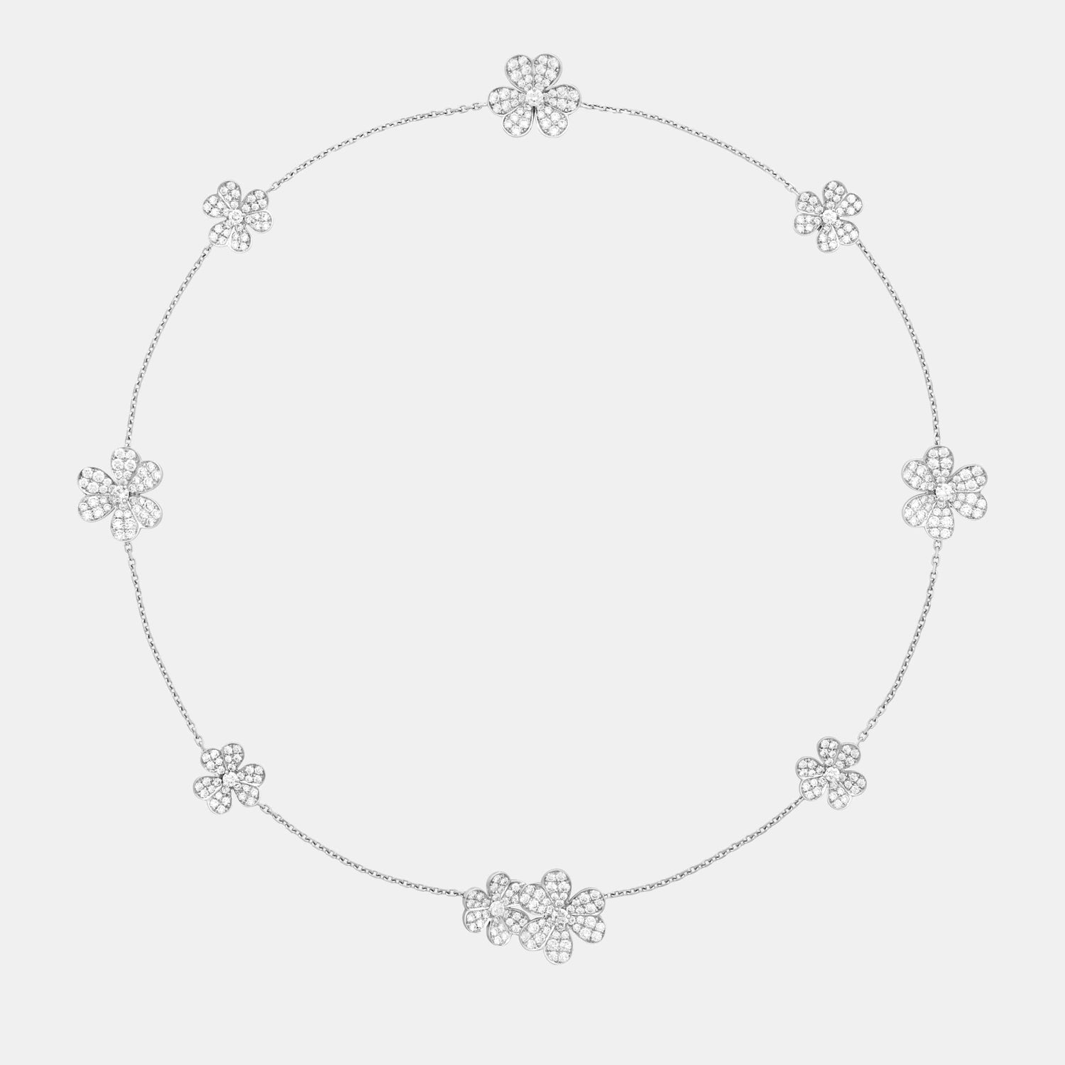 Collier Frivole Or blanc Diamant 5.12ct