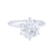 Bague 52 Bague solitaire en or blanc et platine sertie d’un diamant 58 Facettes 32492