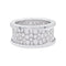 Bague 53 Bulgari B.Zero1 - Bague bandeau en or blanc pavée de diamants 58 Facettes 33171
