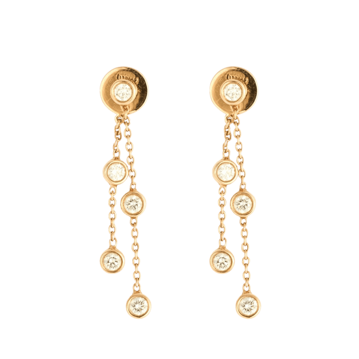 DE BEERS - MY FIRST CLEA - Paire de boucles d’oreilles en or rose et diamants