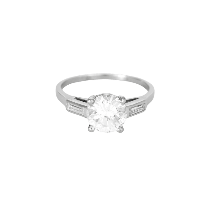 BOUCHERON - solitaire diamant platine