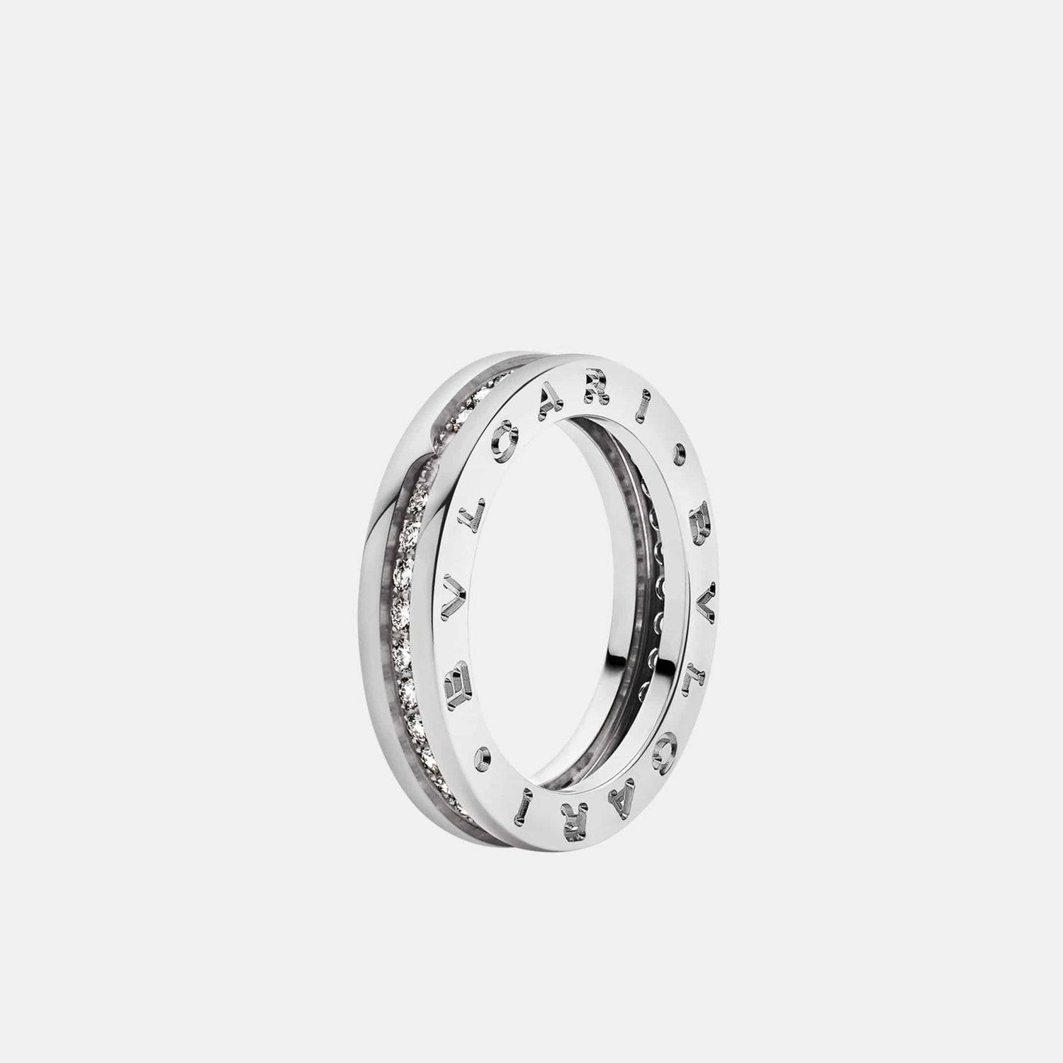 Bague B.Zero1 Or blanc Diamant 0.4ct
