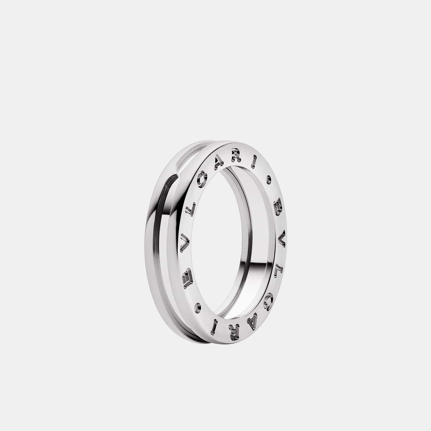 Bague B.Zero1 Or blanc 