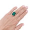 Bague 54 Bague émeraude et diamants en or jaune 750 58 Facettes 34711