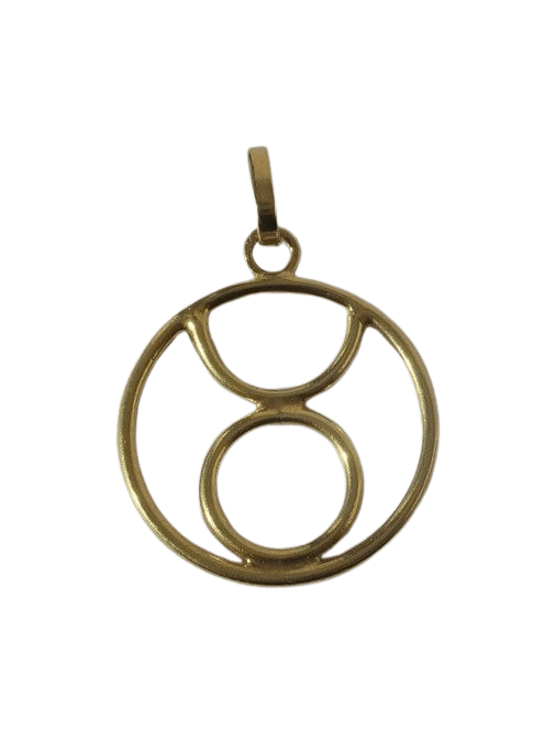 Pendentif médaille zodiaque Taureau