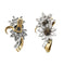 Boucles d'oreilles Edelweiss - Boucles d’oreilles clip en or jaune, platine et diamants 58 Facettes 29984