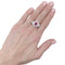 Bague 58 Bague en or blanc 750 sertie de rubis et diamants 58 Facettes 35218