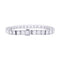 Bracelet Bracelet ligne en or blanc et platine, serti de diamants 58 Facettes 33496