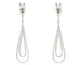 Boucles d'oreilles Boucles d’oreilles pendantes en or blanc 18 ct avec diamants 58 Facettes 13846