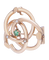 Broche Trilogie - Broche en or rose 18K avec péridot et perles 58 Facettes BO210340/TRILOGIE