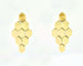 Boucles d'oreilles Boucles d’oreilles en or jaune 14 ct avec diamants 5,76 ct 58 Facettes 10419