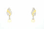 Boucles d'oreilles Boucles d’oreilles en or jaune et blanc 18 kt avec perles et diamants 58 Facettes 10693