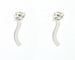 Boucles d'oreilles Boucles d’oreilles tennis ondulées en or blanc 18 kt et diamants 58 Facettes 9619