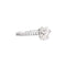 Bague 50 Bague solitaire en or blanc 750 avec diamant ovale 1 ct 58 Facettes 35329