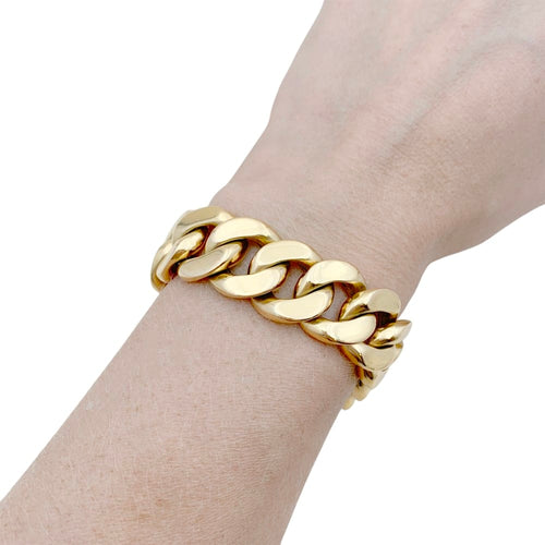 Bracelet Bracelet gourmette vintage en or rose 750 58 Facettes 34887