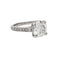 Bague 49 Bague en platine 950 sertie d’un diamant 2,02 ct HRD 58 Facettes 30455