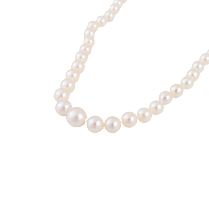 Collier de perles de culture fermoir XIXème