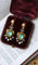 Boucles d'oreilles Pendants d’oreilles en or jaune 18k, émeraudes, perles fines et diamants 58 Facettes