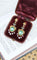 Boucles d'oreilles Pendants d’oreilles en or jaune 18k, émeraudes, perles fines et diamants 58 Facettes