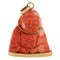 Pendentif Pendentif Bouddha en corail naturel sur monture en or jaune 18 carats 58 Facettes OC-64700206