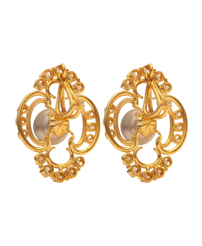 Pendentif Triomphe de Tahiti - Pendentif en or jaune 18K avec diamants et perle 58 Facettes BO220645/TRIOMPHEDETAHITI/PHOTO