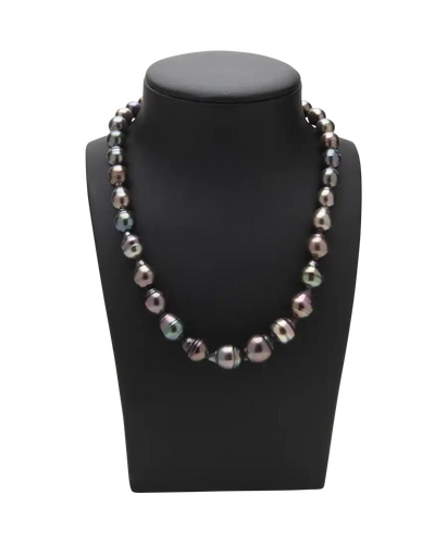 Collier Tahiti - Collier de perles noires de Tahiti en or blanc 18K 58 Facettes BO220679/TAHITI
