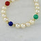 Bracelet Bracelet de perles en or 14 carats avec pierres semi-précieuses 58 Facettes 2306