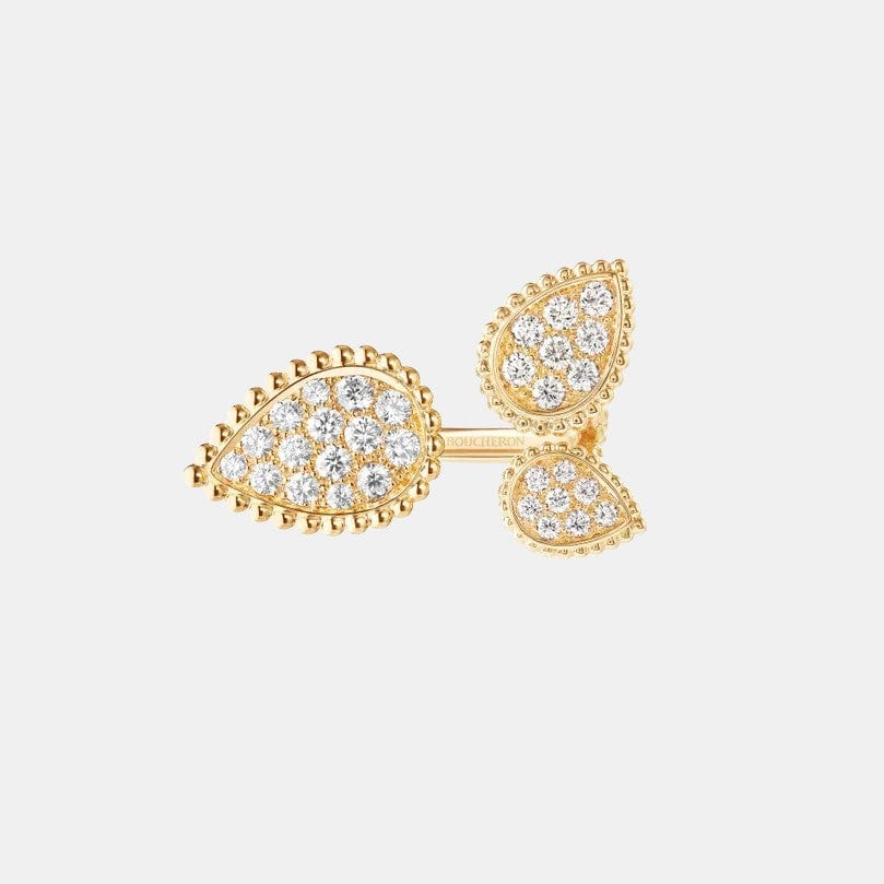 Bague Serpent Bohème Or jaune Diamant 1.13ct, motif S