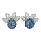 Boucles d'oreilles Boucles d'oreilles en or blanc, saphirs et diamants 58 Facettes 26303