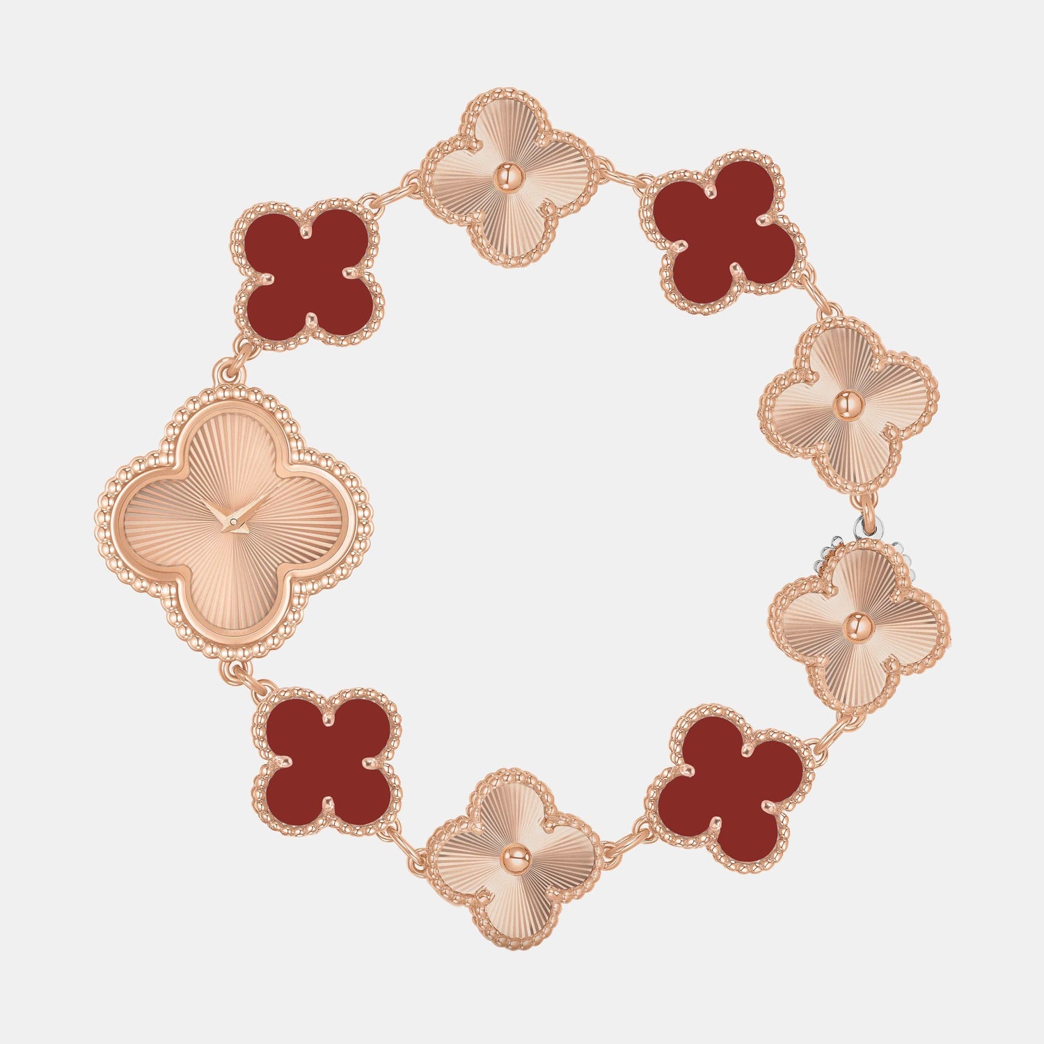 Montre Sweet Alhambra Or rose Cornaline 