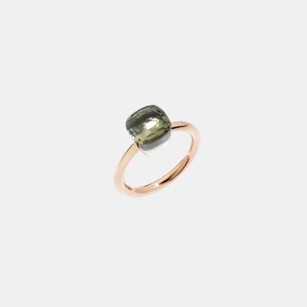 Bague Nudo Or rose Prasiolite