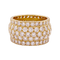 Bague 54 Cartier Nigéria - Bague pavée de diamants en or jaune 58 Facettes 33987