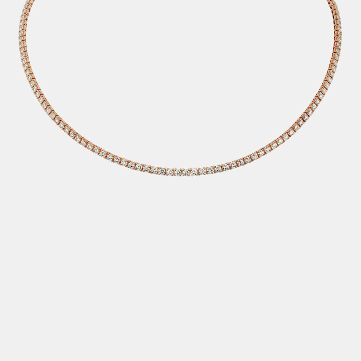 Collier Essential Lines Or rose Diamant
