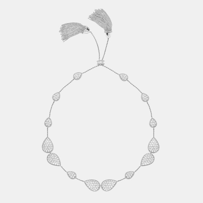 Collier Serpent Bohème Or blanc Diamant 12.18ct