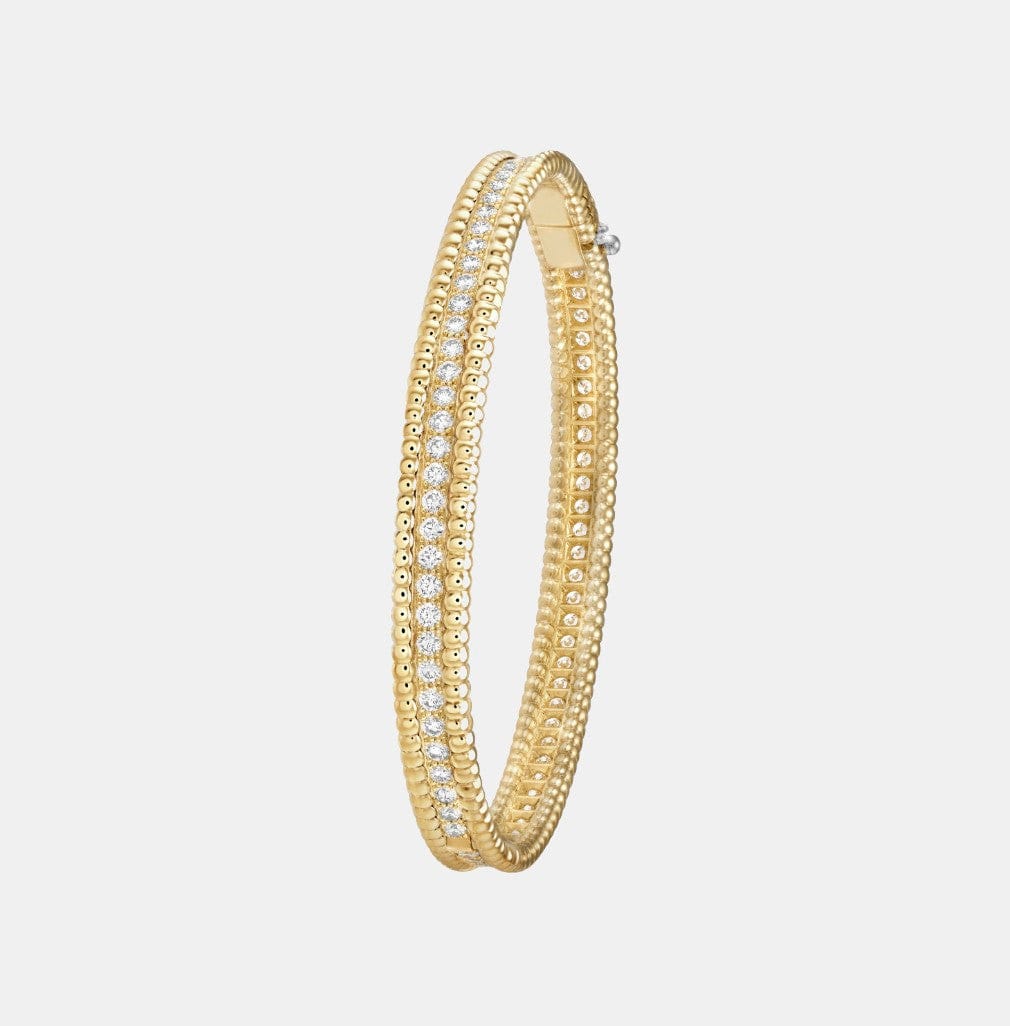 Bracelet Perlée Or jaune Diamant 2.05ct