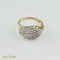 Bague 57 Bague en or jaune 585 sertie de 138 diamants taille baguette 58 Facettes 2184