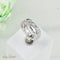 Bague 55.5 Bague en or blanc 750 - 9 diamants taille brillant 1,0 ct 58 Facettes 2126