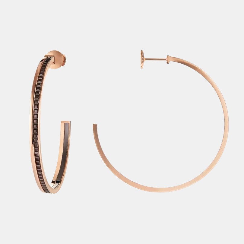 Boucles d'oreilles Quatre Or rose  