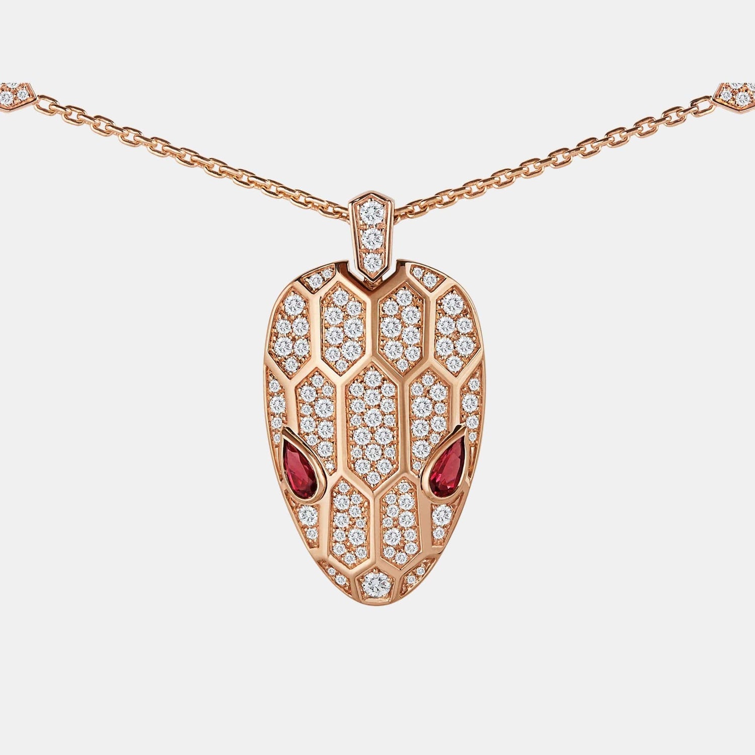 Collier Serpenti Or rose Mixte 2.07ct