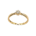 Ring 54 Solitaire ring Yellow gold and Diamond 58 Facettes