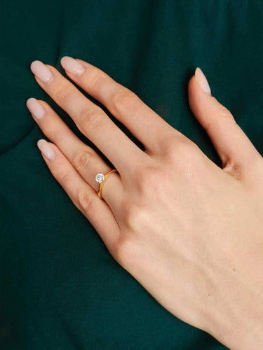 Bague 51 Bague solitaire or jaune et diamant 58 Facettes 956