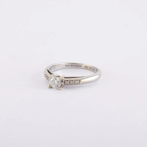 Bague 50 Bague Solitaire "Tu es le sel de ma vie"  MAUBOUSSIN 58 Facettes 150277R