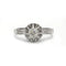Bague 57 Solitaire accompagné - Or, Platine & Diamants 58 Facettes 250275R