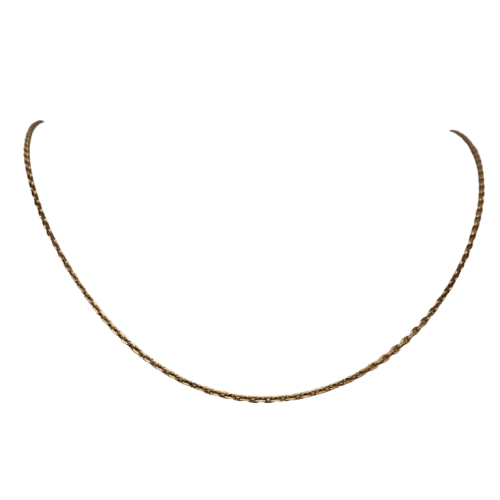 Collier Collier chaîne maille fine en or jaune 18K, 40 cm 58 Facettes 250110