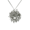 Pendentif Broche/Pendentif - Motif fleur en or blanc et diamants 2,4 ct 58 Facettes 1840