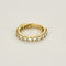 Bague 50 Demi - Alliance en or jaune et diamants 58 Facettes PER0479