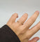 Bague 56 Demi-alliance or jaune sertie de diamants naturels 58 Facettes