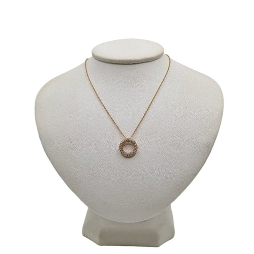 Collier Collier or rose, cercle en diamants 58 Facettes
