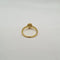 Bague 52 Solitaire - Bague en or jaune 18 carats sertie d’une citrine ovale 58 Facettes